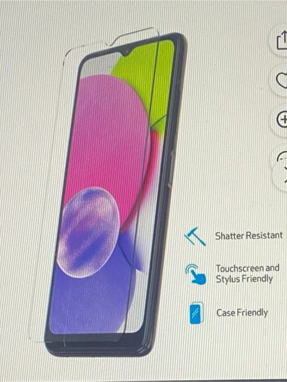 DuraGlass Tempered Glass Screen Protector for Samsung Galaxy AO3s